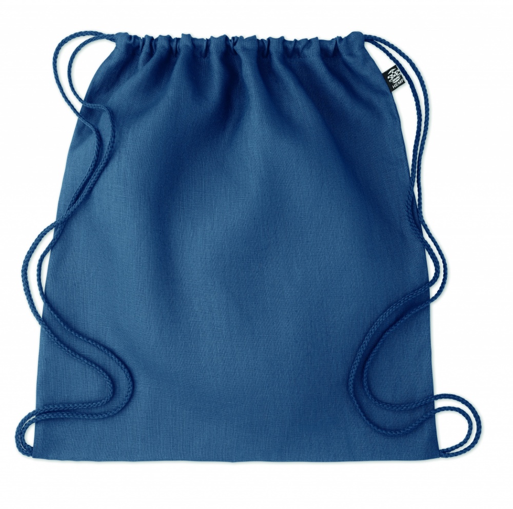 Logo trade promotional products image of: Hemp drawstring bag 200 gr/m²