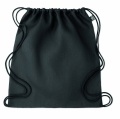 Hemp drawstring bag 200 gr/m², Black