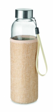 Logo trade advertising product photo of: Glass bottle in pouch 500ml