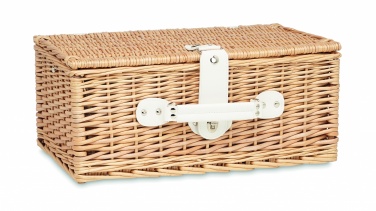 Logo trade promotional products picture of: Wicker picnic basket 2 people