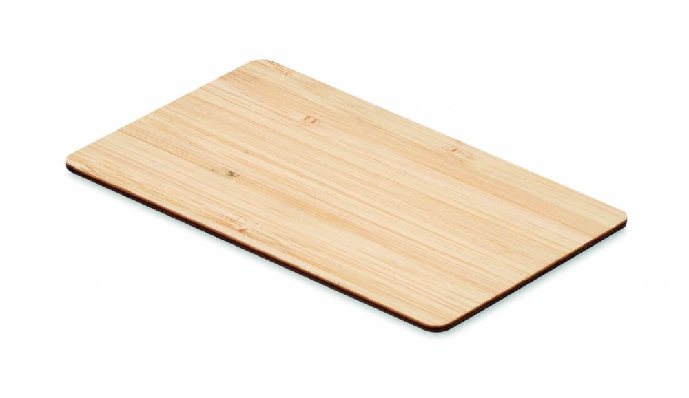 Logo trade promotional giveaways picture of: RFID card in bamboo material