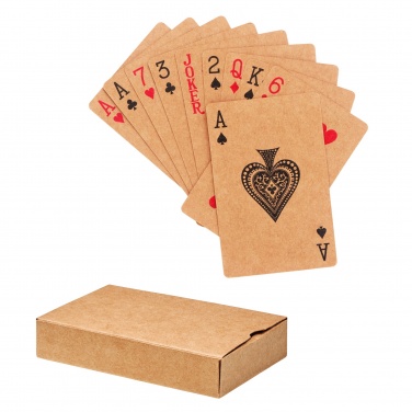 Logo trade promotional giveaways picture of: Recycled paper playing cards