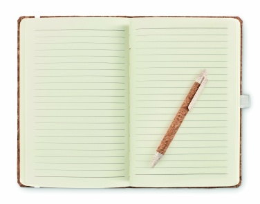 Logotrade promotional merchandise picture of: A5 cork notebook with pen