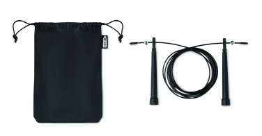 Logo trade business gift photo of: Speed jumping rope RPET pouch