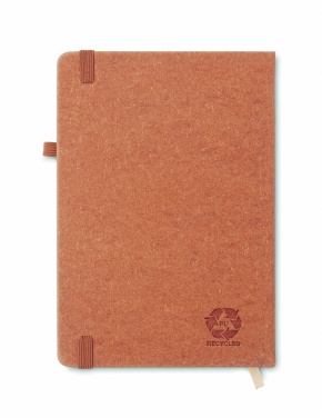 Logotrade promotional gift picture of: Recycled Leather A5 notebook