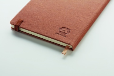 Logo trade promotional merchandise picture of: Recycled Leather A5 notebook