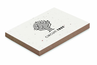 Logo trade promotional products image of: Grass/seed paper memo pad