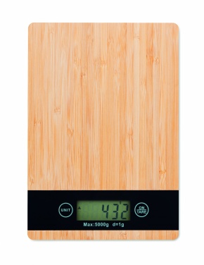 Logo trade promotional items picture of: Bamboo digital kitchen scales