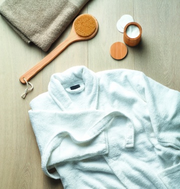 Logo trade promotional item photo of: Bathrobe organic cotton XL/XXL