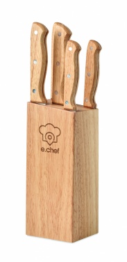 Logotrade corporate gifts photo of: 5 piece knife set in base
