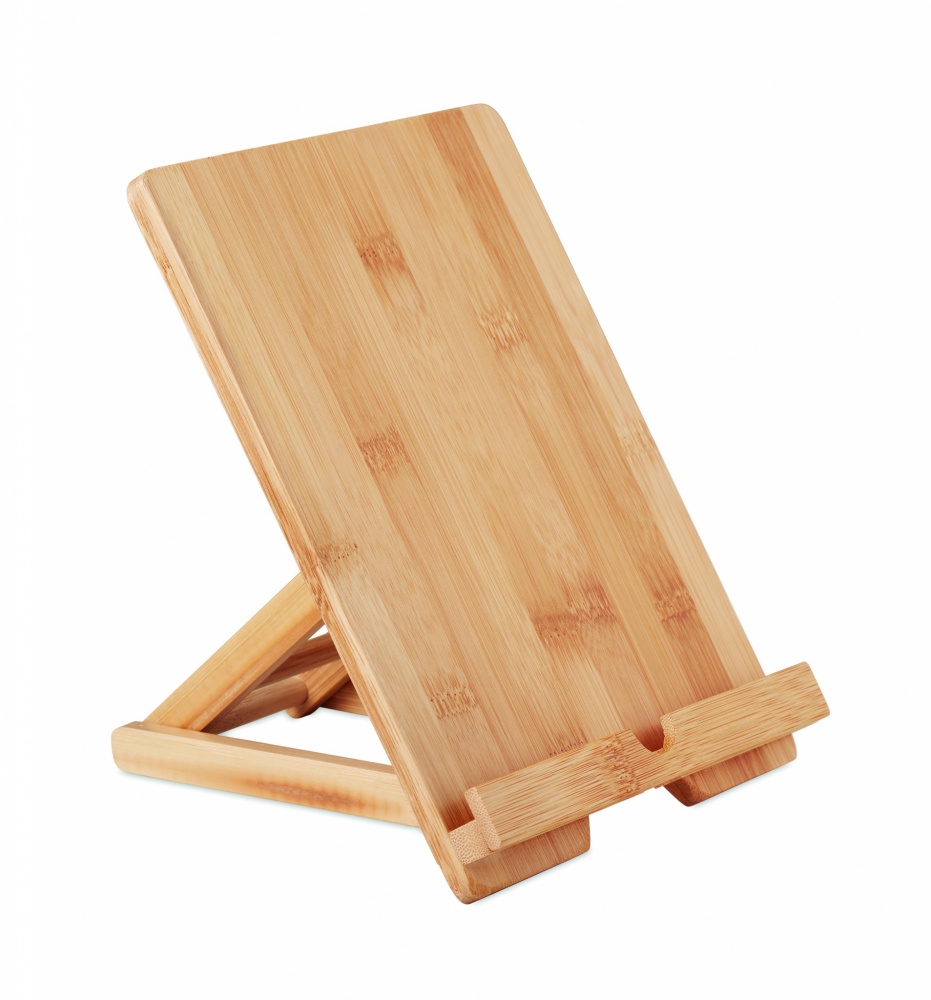 Logo trade promotional giveaways image of: Bamboo tablet stand TUANUI