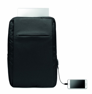 Logo trade promotional item photo of: Laptop backpack in 300D RPET