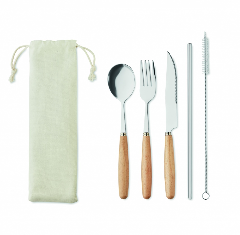 Logo trade promotional products picture of: Cutlery set stainless steel