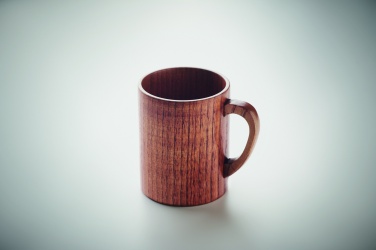 Logo trade promotional merchandise image of: Oak wooden mug 280 ml