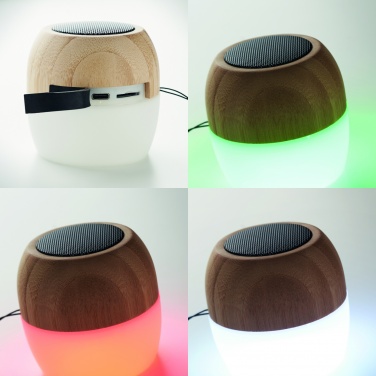 Logo trade promotional gifts picture of: 5.0 wireless bamboo speaker