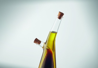 Logo trade promotional giveaway photo of: Glass oil and vinegar bottle