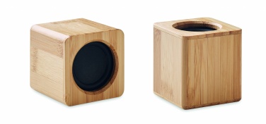 Logotrade promotional merchandise image of: Set of Bamboo wireless speaker