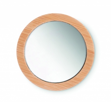 Logotrade corporate gift image of: Bamboo make-up mirror