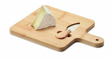 Logotrade promotional giveaway image of: Cheese board set in bamboo Bremen