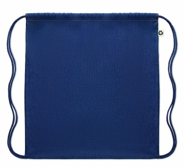 Logotrade promotional merchandise image of: Recycled denim drawstring bag
