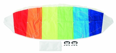 Logo trade promotional merchandise picture of: Rainbow design kite in pouch