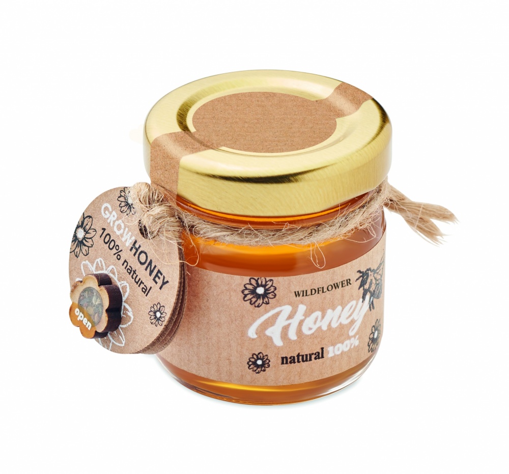 Logotrade promotional giveaways photo of: Wildflower honey jar 50 gr