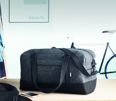 Logotrade promotional merchandise picture of: RPET felt weekend bag
