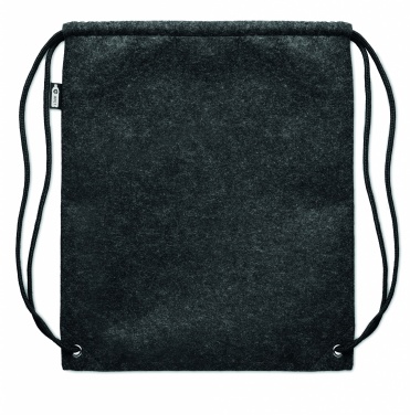 Logotrade promotional giveaway image of: RPET felt drawstring bag