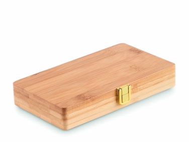 Logotrade advertising products photo of: 21 pcs tool set in bamboo case