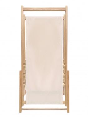 Logo trade promotional giveaways picture of: Beach chair in wood
