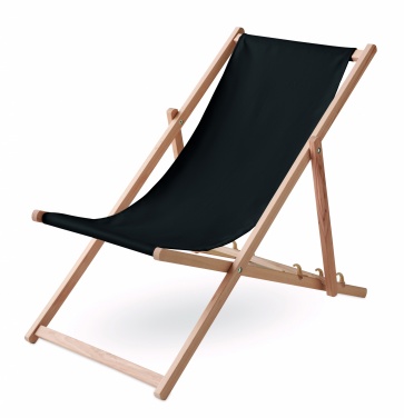 Logo trade promotional item photo of: Beach chair in wood