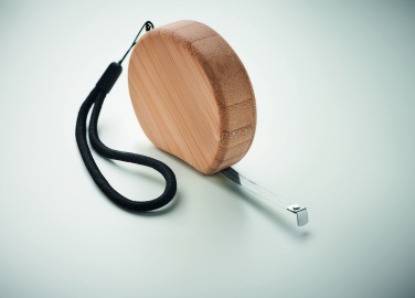 Logotrade promotional giveaway image of: Measuring tape in bamboo 2m
