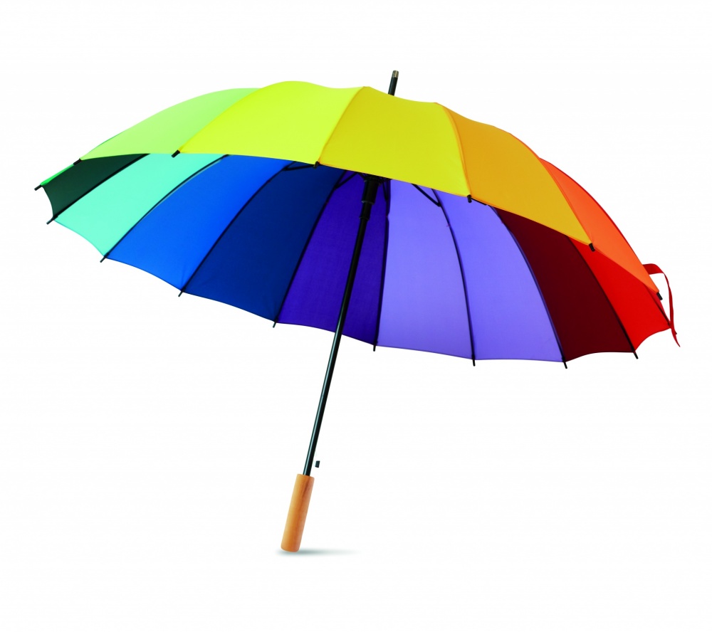 Logo trade promotional gifts picture of: 27 inch rainbow umbrella