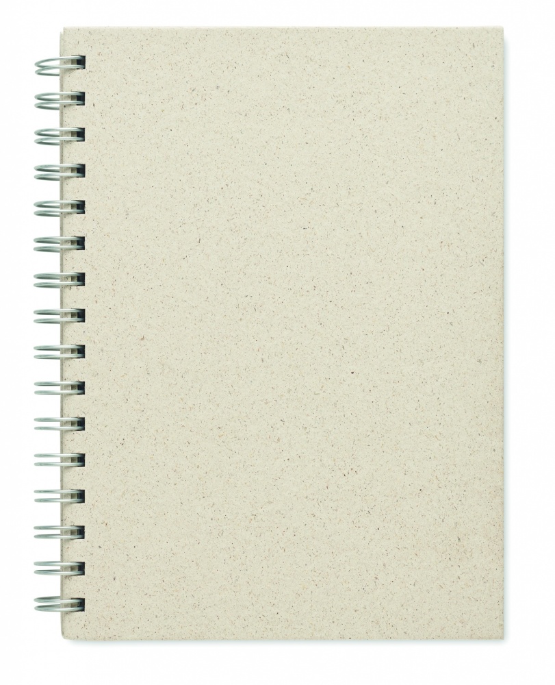 Logo trade promotional giveaway photo of: A5 grass notebook 80 lined