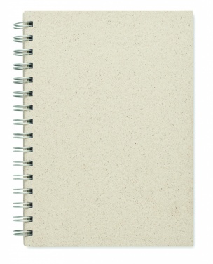 Logo trade promotional gift photo of: A5 grass notebook 80 lined
