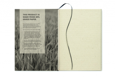 Logotrade promotional giveaway picture of: A5 grass notebook 80 lined