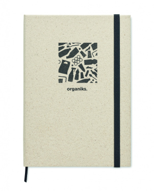 Logo trade promotional gifts image of: A5 grass notebook 80 lined