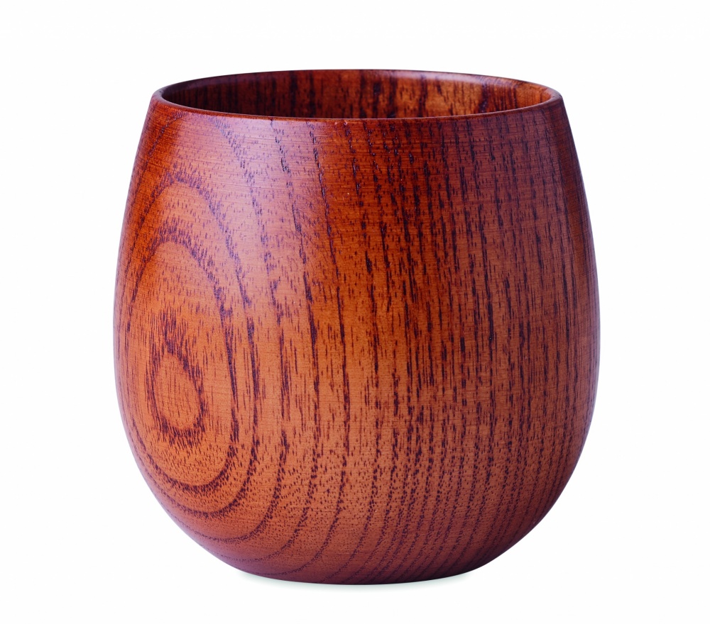 Logo trade promotional gift photo of: Oak wooden mug 250 ml