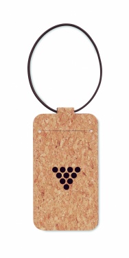 Logo trade promotional giveaways image of: Cork luggage tag