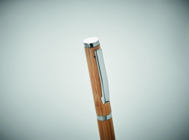 Logo trade corporate gift photo of: Bamboo gel pen