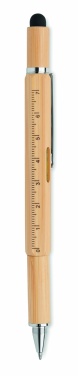 Logotrade promotional product image of: Spirit level pen in bamboo