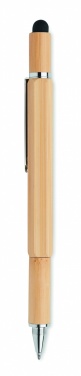 Logotrade advertising product image of: Spirit level pen in bamboo