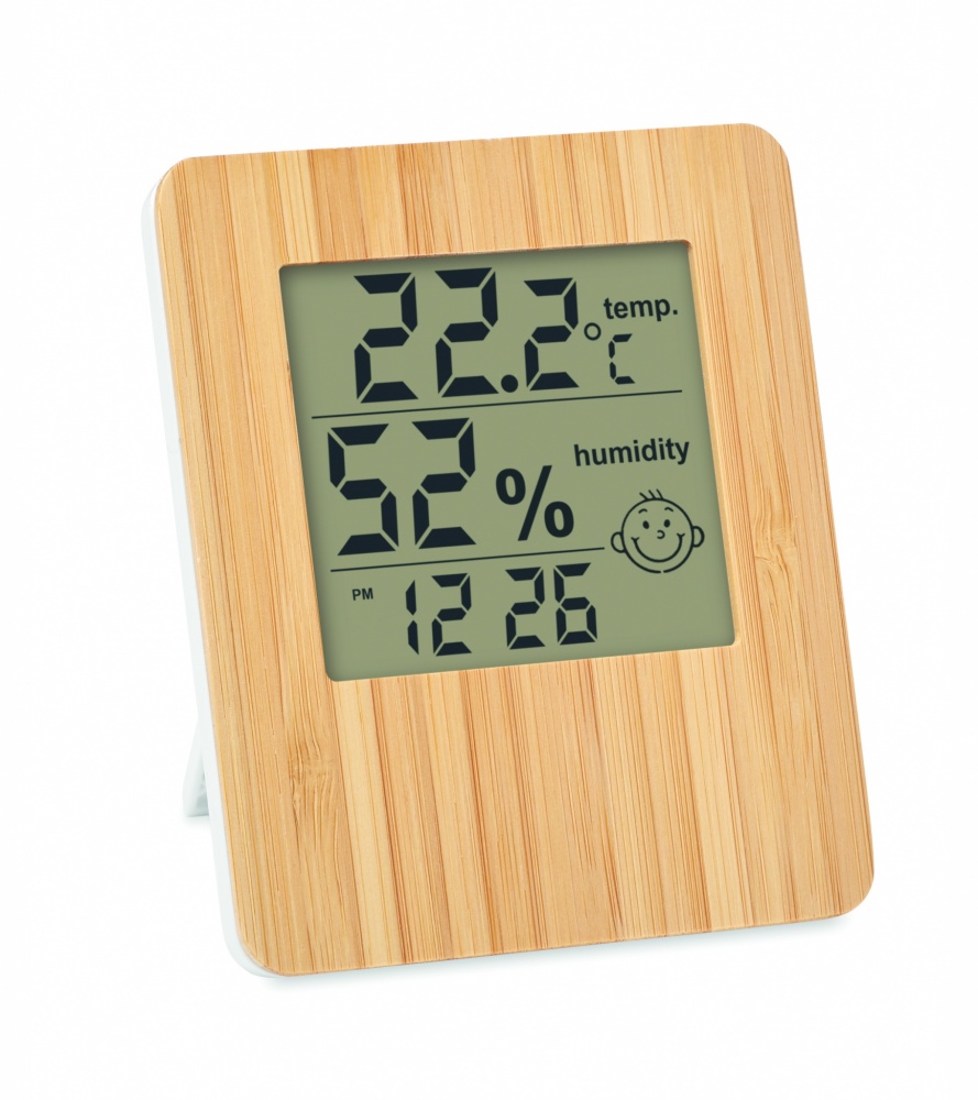 Logotrade promotional giveaways photo of: Bamboo weather station