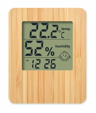 Logotrade promotional giveaway image of: Bamboo weather station