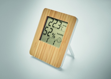 Logotrade promotional product image of: Bamboo weather station
