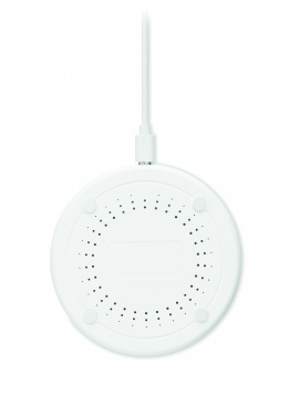 Logo trade advertising products image of: Bamboo wireless charger 10W