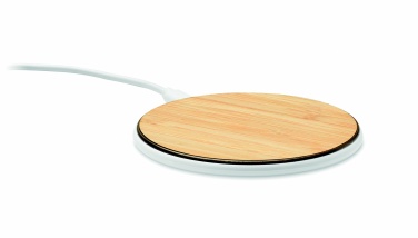 Logotrade promotional giveaway picture of: Bamboo wireless charger 10W