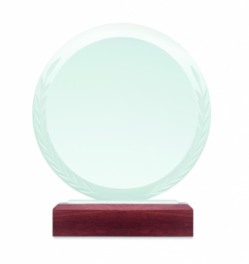 Logo trade business gift photo of: Round award plaque