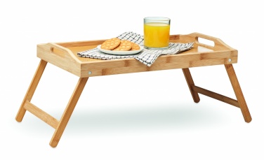 Logo trade promotional items image of: Foldable bamboo tray