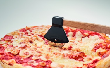 Logotrade promotional item image of: Pizza cutter bamboo handle